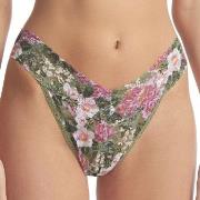 Hanky Panky Trosor 2P Printed Original Rise Thong Grön m blommor nylon...