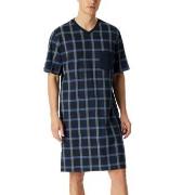 Schiesser Comfort Nightwear Shortsleeve Nightdress Mörkblå bomull 56 H...