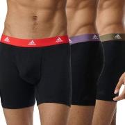 adidas Kalsonger 3P Active Flex Cotton Boxer Brief Flerfärgad bomull S...