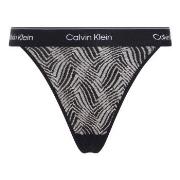 Calvin Klein Trosor Modern Lace Thong Svart polyamid Medium Dam