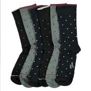 Topeco Strumpor 6P Men Bamboo Printed Socks Flerfärgad Strl 41/45 Herr