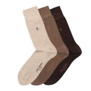 Panos Emporio Strumpor 3P Daniel Bamboo Sock Brun One Size Herr