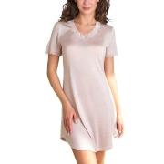 Lady Avenue Silk Jersey Nightgown Champagne silke Small Dam