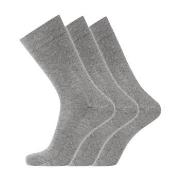 Dovre Strumpor 3P Cotton No-Elastic Socks Grå Strl 45/48 Herr