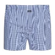 Jockey Kalsonger Woven Poplin Boxer Shorts Marin/Rutig bomull Small He...