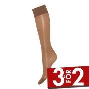 Deocy Silk Look 20d Kneehighs Strumpbyxor 2P Ljusbrun polyamid One Siz...