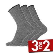 Dovre Strumpor 3P Wool No-Elastic Socks Grå Strl 45/48 Herr