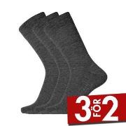 Dovre Strumpor 3P Wool Socks Mörkgrå Strl 45/48 Herr