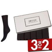 Decoy Strumpor 5P Bamboo Ankle Socks Svart Strl 37/41 Dam