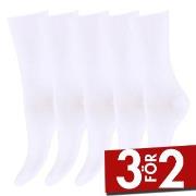 Decoy Strumpor 5P Bamboo Ankle Socks Vit Strl 37/41 Dam