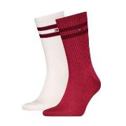 Tommy Hilfiger Strumpor 2P Men Mouline Sport Socks Vit/Röd Strl 39/42 ...