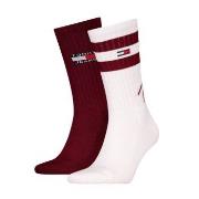 Tommy Hilfiger Strumpor 2P Men Uni TJ Sport Socks Vit/Röd Strl 39/42 H...