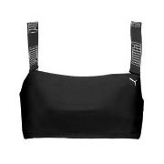 Puma Bandeau Bikini Top Svart/Vit Small Dam