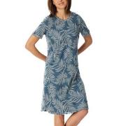 Schiesser Comfort Nightwear Short Sleepshirt Blå 38 Dam