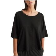Marc O Polo Lounge Cropped Top Svart bomull Small Dam