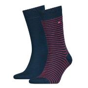 Tommy Hilfiger Strumpor 2P Men Sock Stripe Rödrandig Strl 39/42 Herr
