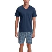 Calida Relax Streamline 2 Short Pyjamas Mörkblå bomull Small Herr