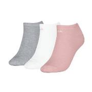 Calvin Klein Strumpor 3P Sneaker Socks For Women Rosa/Grå Strl 39/42 D...