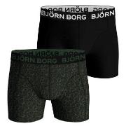 Bjorn Borg Bamboo Cotton Blend Boxer Kalsonger 2P Svart/Grön Medium He...