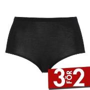 Damella Trosor High Waist Maxi Brief Svart merinoull 38 Dam