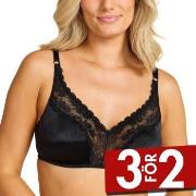 Damella BH Vera Soft Bra Svart polyester A 100 Dam
