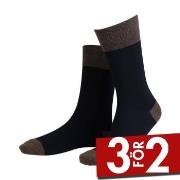 Amanda Christensen Strumpor True Contrast Ankle Sock Svart/brun Strl 3...