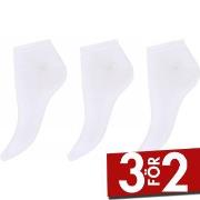 Decoy Strumpor 3P Bamboo Classic Sneaker Socks Vit Strl 37/41 Dam