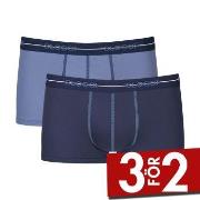 Sloggi Kalsonger 2P For Men Start Hip Blå/Blå bomull Small Herr