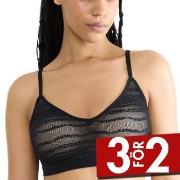 Sloggi BH FREE Evolve Lace Push-Up Bra Svart Sloggi 01 Dam