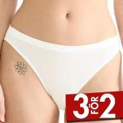 Sloggi Trosor 2P GO Sense High Leg Briefs Elfenben modal Small Dam