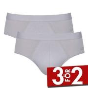 Sloggi Kalsonger 2P Men GO ABC 2 0 Briefs Grå bomull Small Herr