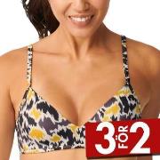 Sloggi Shore Fancy Guppy Bikini Top Svart/Gul L+ Dam