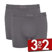 Sloggi Kalsonger 2P SLG Base Short Grå bomull Small Herr