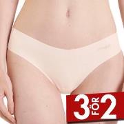 Sloggi Trosor 2P ZERO Modal 2.0 Hipstring Briefs Creme Small Dam