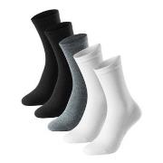 Schiesser Strumpor 5P Women Blue Bird Socks Svart/Vit Strl 39/42 Dam