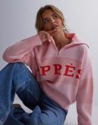 Pieces - Rosa - Pcjordan Ls Half Zip Knit Bc