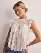 Nelly - Vit - Lovely Blouse Top