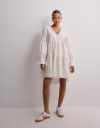 Vero Moda - Vit - Vmcharlotte Fia Ls Dress Wvn Ga