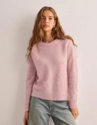 Selected Femme - Rosa - Slflulu Ls Knit O-Neck B Noos