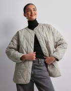 Pieces - Beige - Pcstella Quilted Jacket Noos Bc