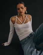 Nelly - Vit - Structure Strap Top