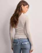 Pieces - Vit - Pcmaria Ls Top Noos Bc
