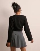 Only - Grå - Onlevin Life Hw Pleat Skirt Cc Tlr