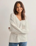 OBJECT - Vit - Objreynard V-Neck Pullover Noos