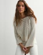 Only - Vit - Onlnola Life 3/4 Pullover Knt Noos