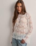 Pieces - Vit - Pcsemma Ls Top Jrs