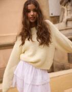 Nelly - Gul - Fuzzy Knit Sweater