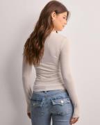 Pieces - Vit - Pcmaria Ls Top Noos Bc