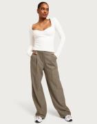 JJXX - Brun - Jxpip Rlx Straight Melange Hw Pant