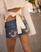 True Religion - Blå - I Love True Joey Lr Short